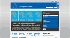 Desktop Screenshot of growinginclusivemarkets.org